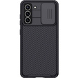 Puzdro pre Samsung Galaxy S21 FE, pancierované Nillkin, CamShield Pro, čierne