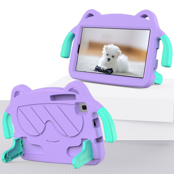 Detské puzdro pre Samsung Galaxy Tab A7 Lite 8.7T220 / T225 / A 8.0 (2019) T290 / T295, fialové