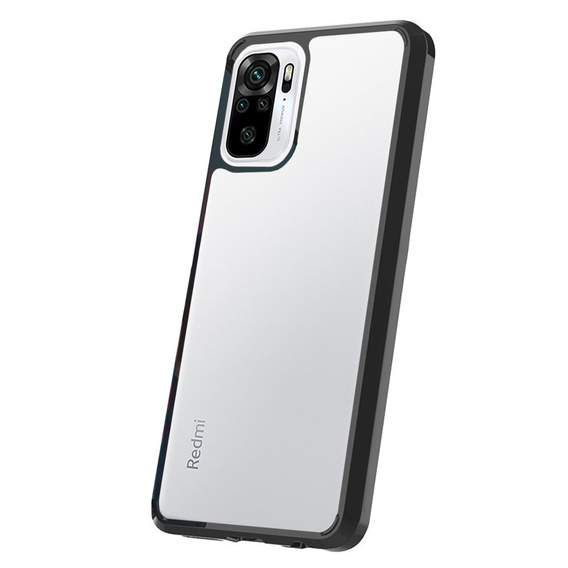 Obal na mobil pre Xiaomi Redmi Note 10/10S, Fusion Hybrid, transparentné / čierne