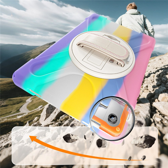 Puzdro s podstavcom a ramenným popruhom pre Samsung Galaxy Tab A11+