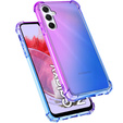 Puzdro pre Samsung Galaxy M34 5G, Gradient Dropproof, Fialová / modrá