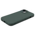 Obal na mobil pre iPhone 15, Silicone Lite, tmavozelené
