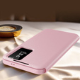 Flipové puzdro pre Samsung Galaxy S24 Ultra, Smart View Wallet, ružové