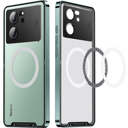 Ochranné puzdro na fotoaparát pre Xiaomi 13T / 13T Pro, CamShield MagSafe, transparentné / zelené