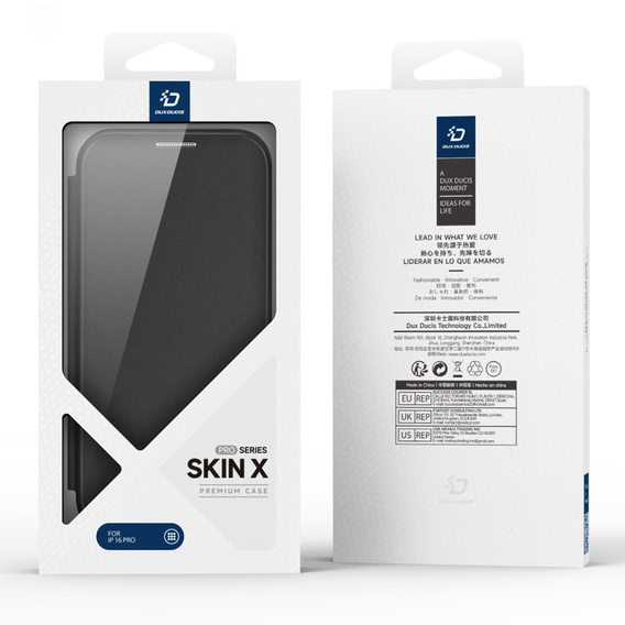 Dux Ducis Obal na mobil pre iPhone 16 Pro, Skin X Pro, MagSafe, čierne