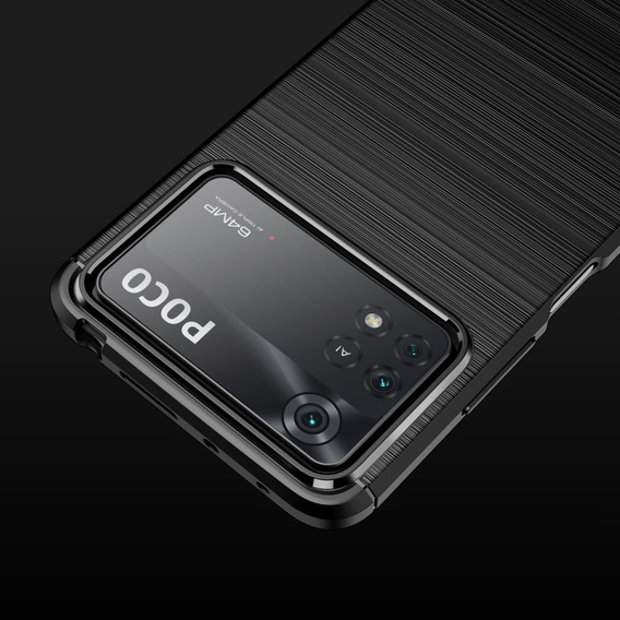 Obal na mobil pre Xiaomi Poco X4 Pro 5G, Carbon, čierne
