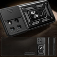 Obal na mobil pre Motorola Moto G15 / Motorola Moto G15 Power, CamShield Slide, čierne