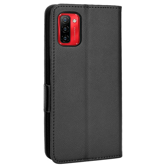 Klapkové puzdro pre Ulefone Note 12P, Wallet Litchi Magnet, čierne