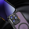 Puzdro pre iPhone 15 Pro, ERBORD Impact Guard, MagSafe, čierne