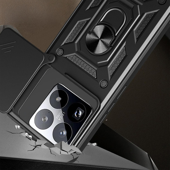 Pancierované puzdro CamShield Slide s krytom fotoaparátu a krúžkom pre Xiaomi 15T