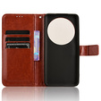 Klapkové puzdro pre Xiaomi 14 Ultra, Crazy Horse Wallet, hnedé