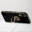 Obal na mobil pre Oppo A78 5G, Electro Ring, čierne