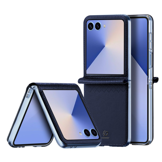 Puzdro Dux Ducis pre Samsung Galaxy Z Flip7 5G, Bril, modré