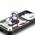 Obal na mobil pre Samsung Galaxy S23, CamShield Slide, CamShield Slide, biele / čierne