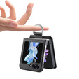 Puzdro pre Samsung Galaxy Z Flip7 FE / Z Flip6, Card Slot Ring Case, čierne