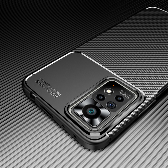 Obal na mobil pre Xiaomi Redmi Note 11 Pro 4G / 5G, Carbon Gel, čierne