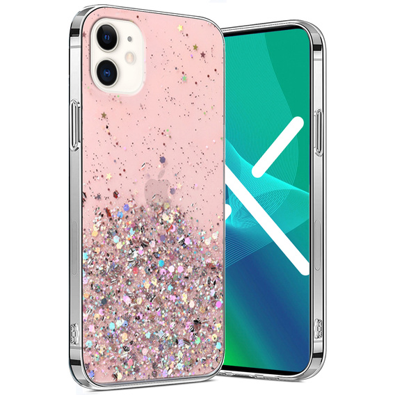 Obal na mobil pre iPhone 11, Glittery, ružové