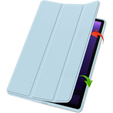 Puzdro pre Samsung Galaxy Tab S10 FE+ Plus, Smartcase s priestorom pre stylus, modré