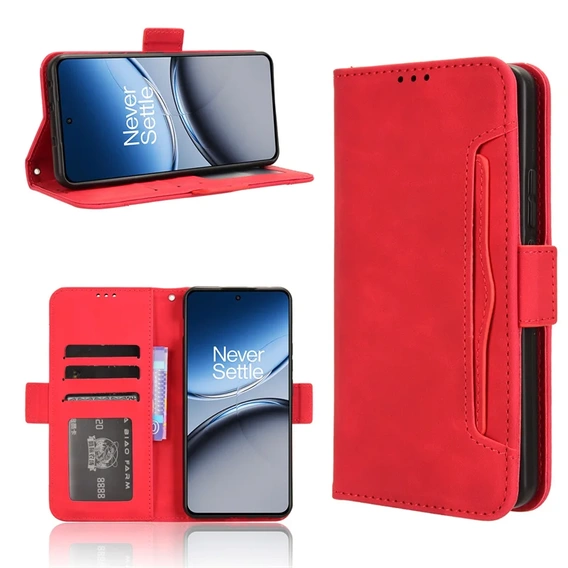 Klapkové puzdro pre OnePlus Nord 4, Card Slot, červené