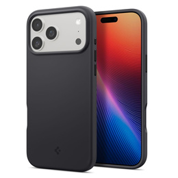 Spigen puzdro pre iPhone 17 Pro, Silicone Fit MagSafe, čierne