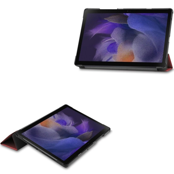 Puzdro pre Samsung Galaxy Tab A8 10.5 SM-X200 SM-X205, Smartcase, bordové