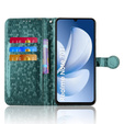 Flipové puzdro pre Realme Note 70T 4G, Wallet Rhombus, zelený