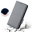 Klapkové puzdro pre Xiaomi Redmi Note 12 5G / POCO X5 5G, Wallet Litchi Magnet, sivé
