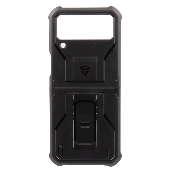 Pancierované puzdro pre Samsung Galaxy Z Flip 4 5G, Dexnor Clip Holder, čierne