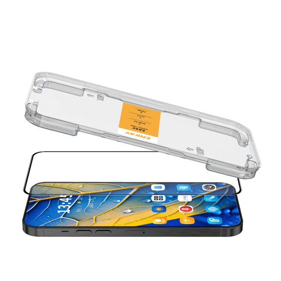 ENKAY Tvrdené sklo pre Xiaomi Redmi Note 14 5G, čierne