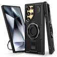Obal na mobil pre Samsung Galaxy S25 Ultra, Kickstand Ring, čierne