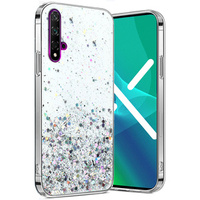 Obal na mobil pre Huawei Nova 5T/Honor 20, Glittery, priehľadné