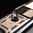 Obal na mobil pre Samsung Galaxy S21 FE, CamShield Slide, zlaté