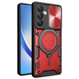 Pancierované puzdro pre Samsung Galaxy A54 5G, CamShield Slide, červené