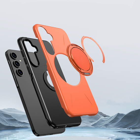 Puzdro MagSafe s podstavcom pre Samsung Galaxy A57 5G, oranžové