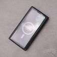 Magnetické puzdro Dual Glass MagSafe pre Samsung Galaxy S23 Ultra, zelený