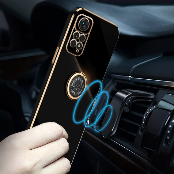 Obal na mobil pre Xiaomi Redmi Note 11 Pro 4G/5G, Electro Ring, čierne