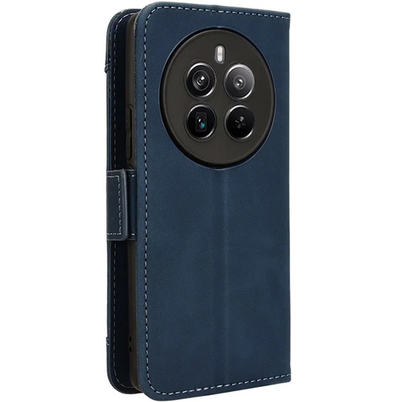 Klapkové puzdro pre Realme 12 Pro 5G / 12 Pro+ 5G, Card Slot, tmavomodré