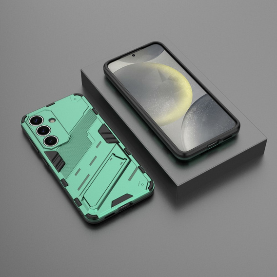 Puzdro pre Samsung Galaxy A56 5G, Military kickstand, zelený