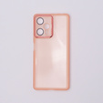 Obal na mobil pre Xiaomi Poco F5, Fusion Hybrid, transparentné / ružové