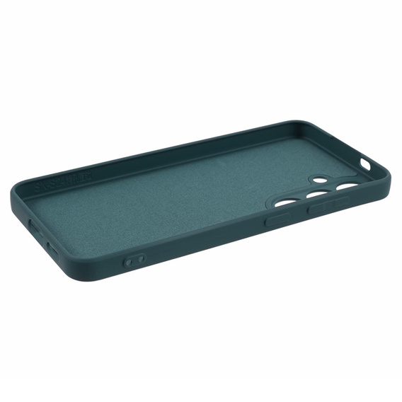 Obal na mobil pre Samsung Galaxy S24+ Plus, Silicone Lite, tmavozelené