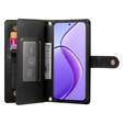 Klapkové puzdro pre Realme 14 Pro+ 5G, Wallet Zipper Pocket, čierne