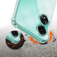 Obal na mobil pre Oppo A78 4G, Dropproof, priehľadné