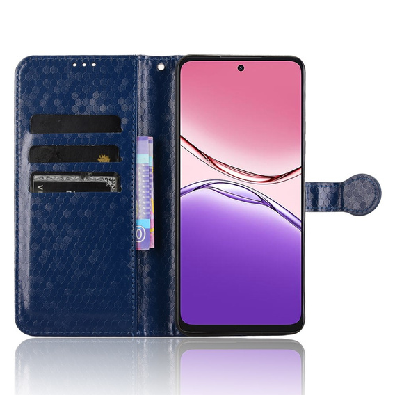 Flipové puzdro pre Oppo A5 Pro 5G, Wallet Rhombus, modré