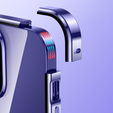 Puzdro pre iPhone 14 Plus, Magnetic Dual Glass, fialové