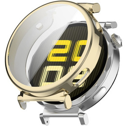 Puzdro 2v1 s ochranou displeja pre Huawei Watch GT 5 Pro 42mm, zlaté