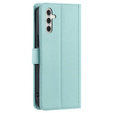 Puzdro s chlopňou pre Samsung Galaxy A36 5G, Rhombus Crossbody Leather, zelený