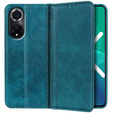 Obal na mobil pre Huawei Nova 9, Wallet Litchi Leather, zelený