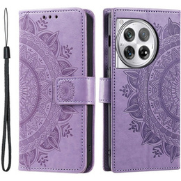 Klapkové puzdro pre OnePlus 12 5G, Mandala, fialové