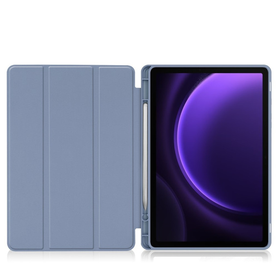 Puzdro pre Samsung Galaxy Tab S10 Lite / S10 FE / S9 FE, Smartcase s priestorom pre stylus, fialové