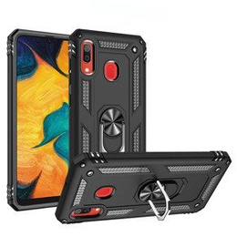 Pancierované obal na mobil pre Samsung Galaxy A40, Nox Case Ring, čierne